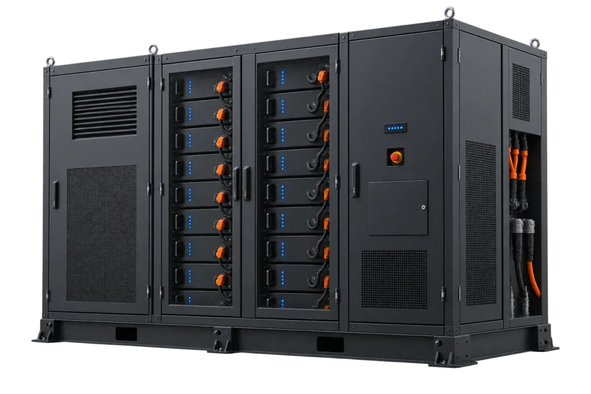 Freigestelltes modulares industrielles Batteriespeichersystem